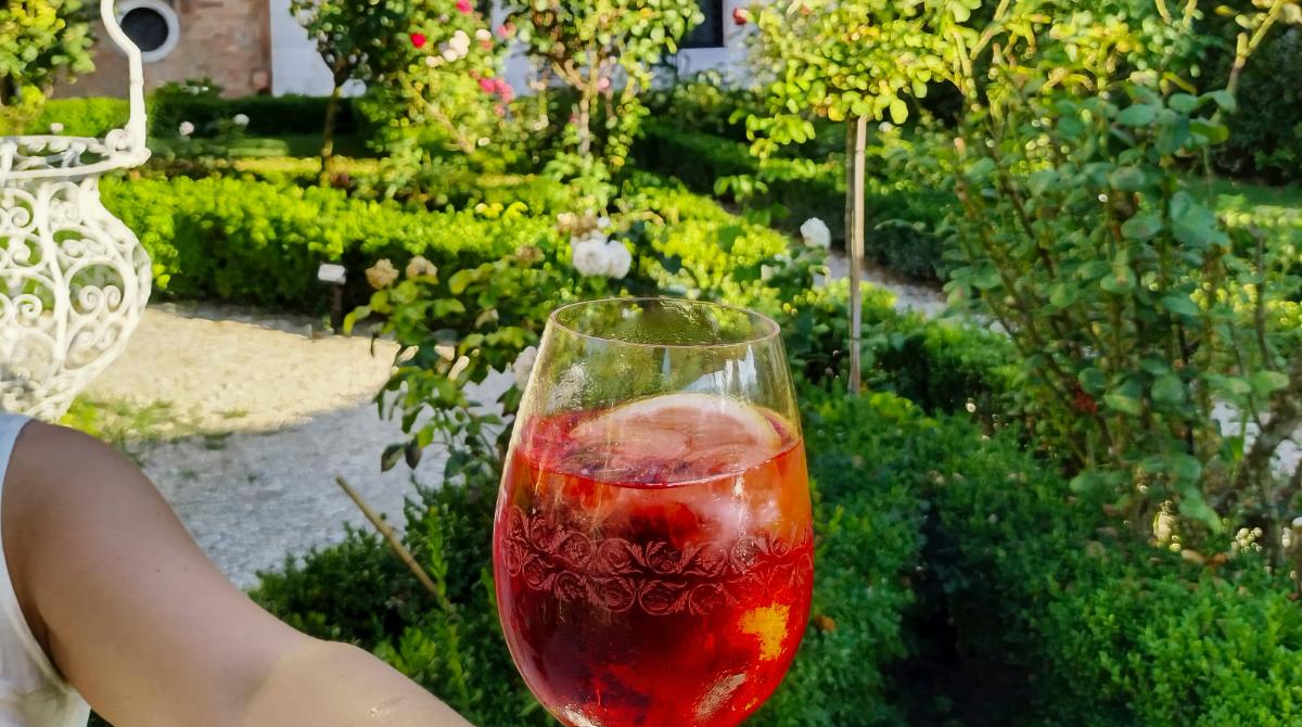                                                                                      Venetian Aperitif in the Garden on the Grand Canal